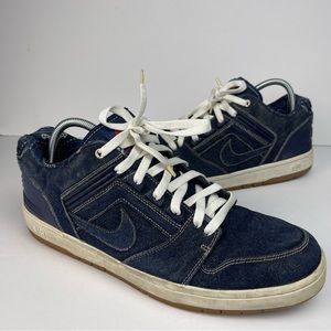 NIKE AIR FORCE 2 LOW RIVALS PACK WEST BINARY BLUE DENIM WHITE GUM SIZE 13